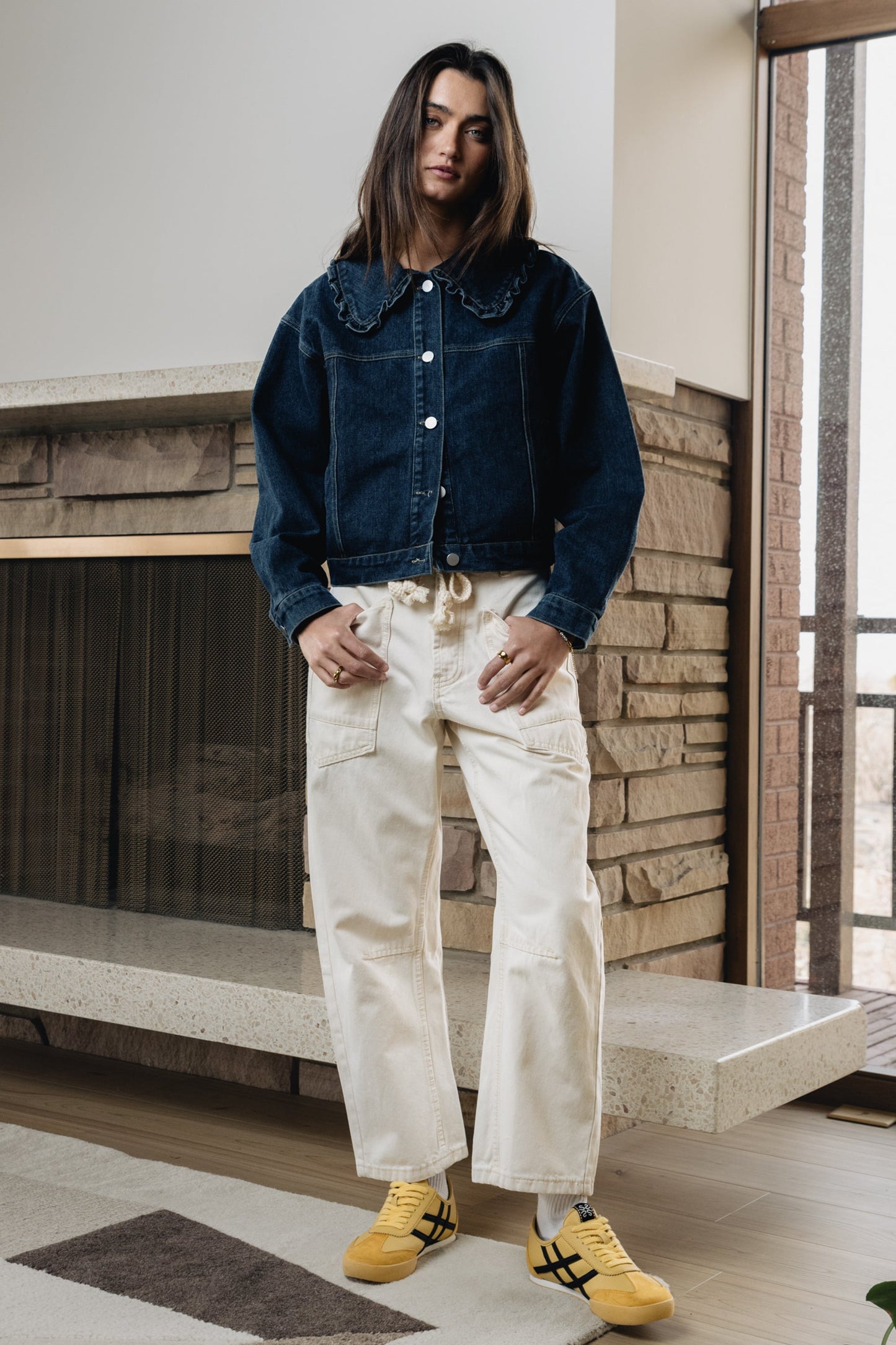 Jocelyn Barrel Jeans in Cream - FINAL SALE