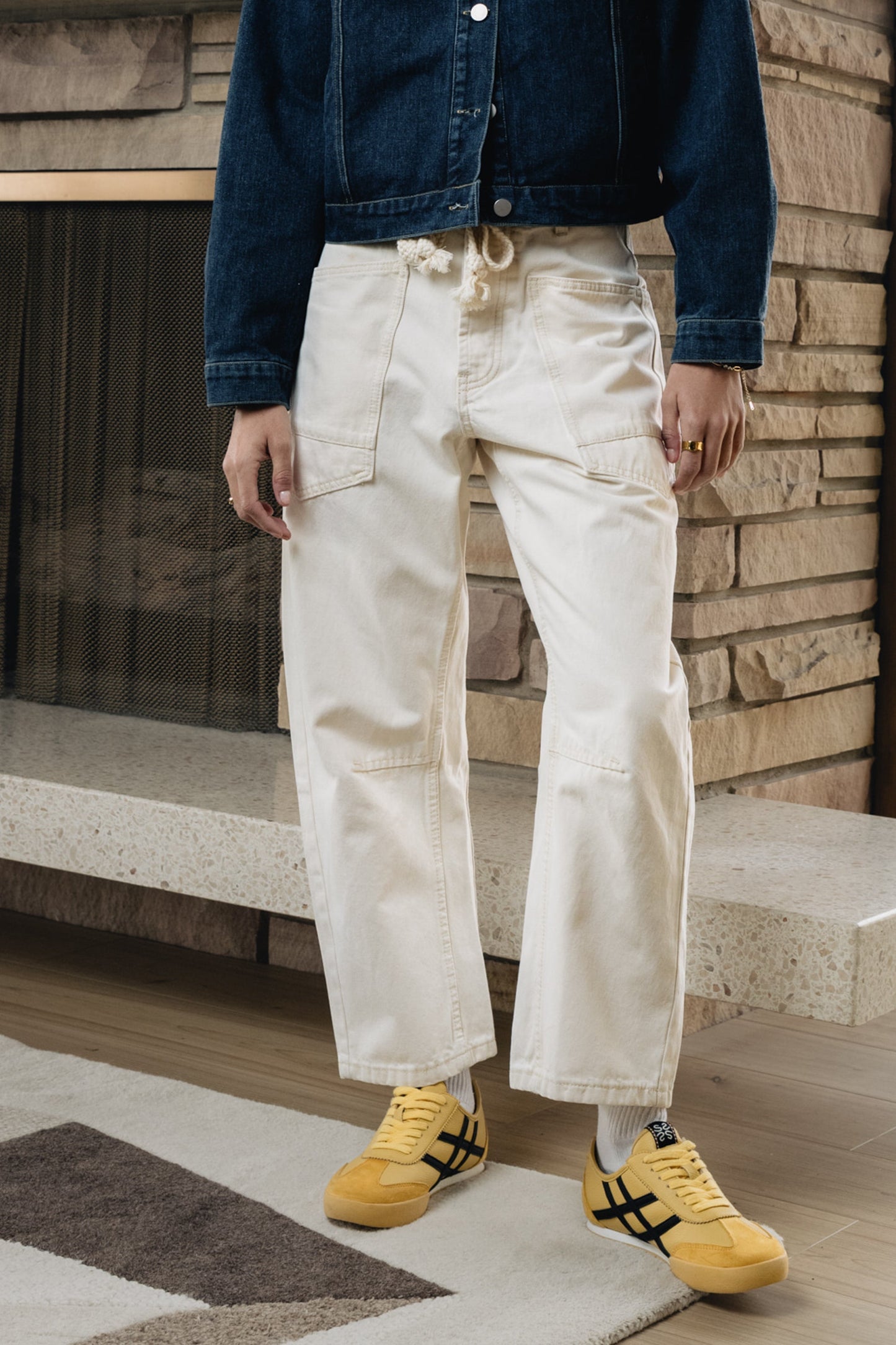 Jocelyn Barrel Jeans in Cream - FINAL SALE