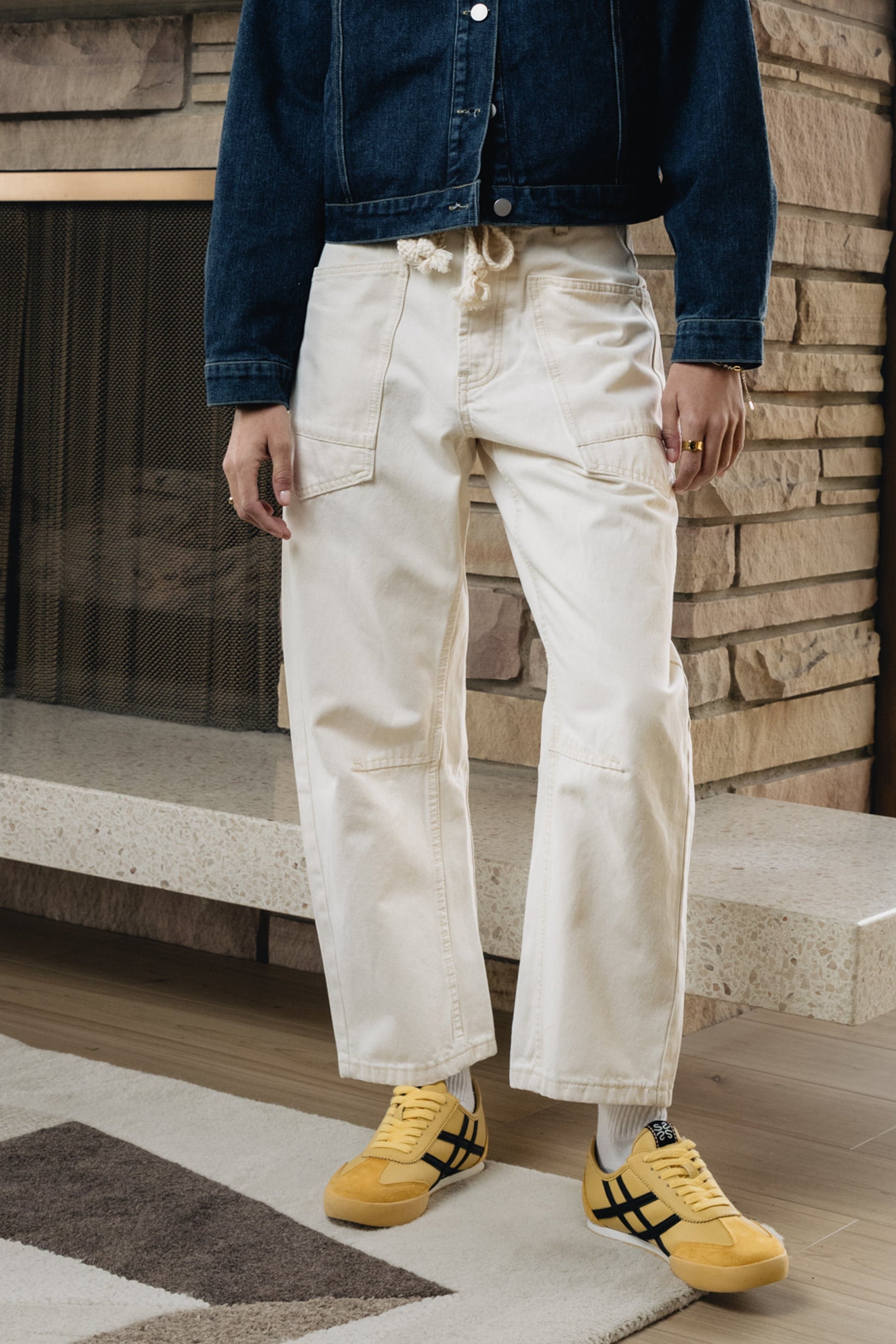 Jocelyn Barrel Jeans in Cream - FINAL SALE