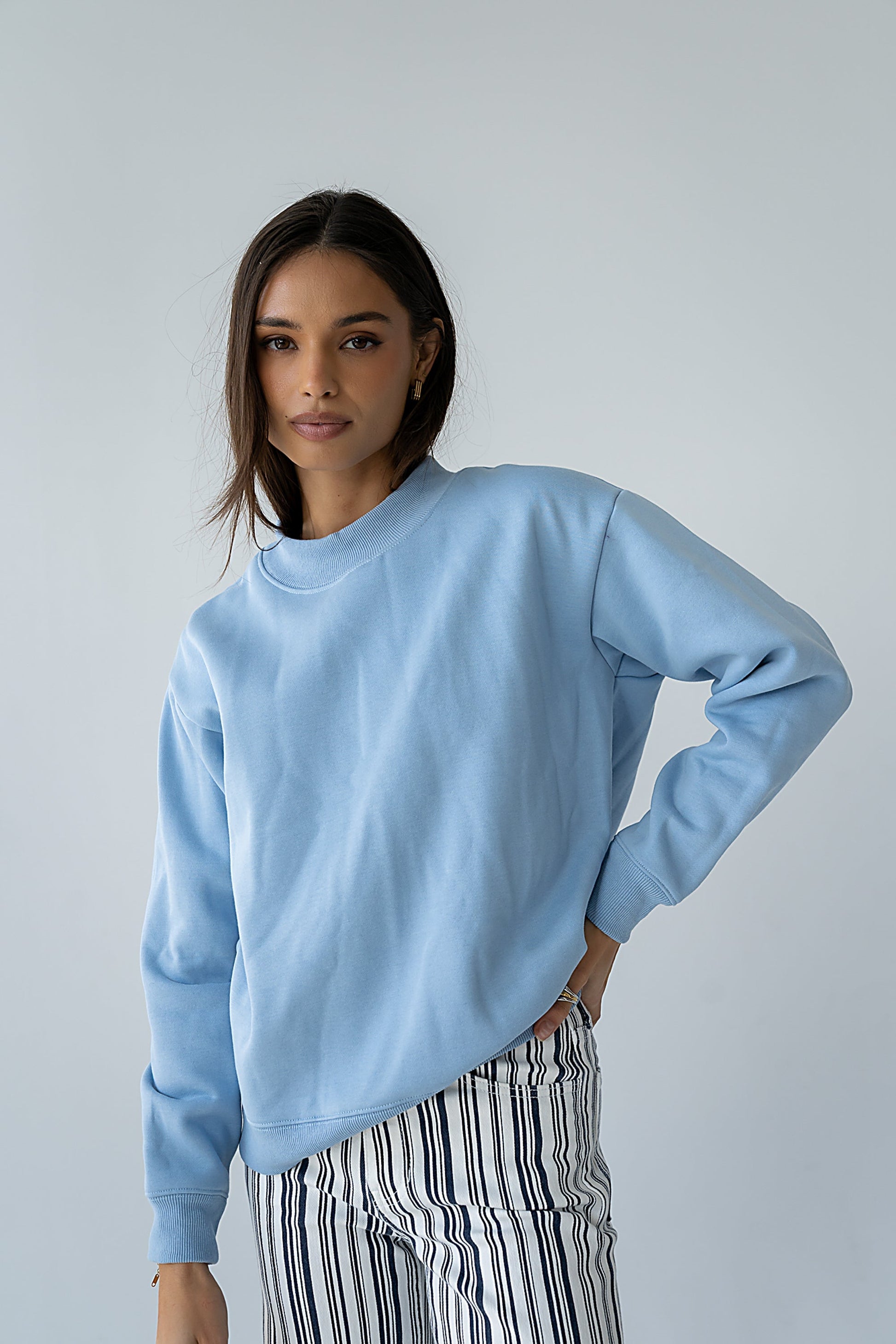 Marie Oversized Sweatshirt in Blue
