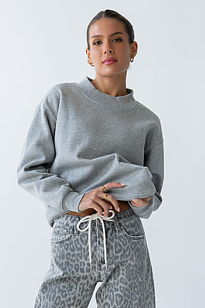 Marie Oversized Sweatshirt in Grey
