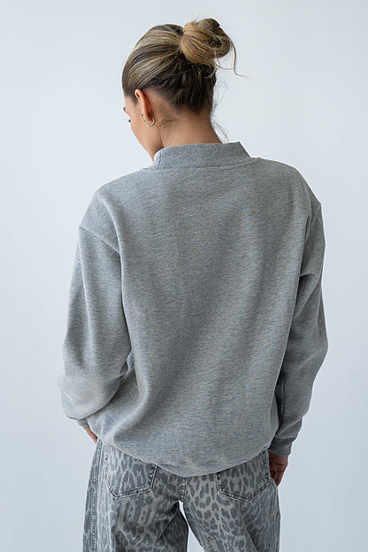 Marie Oversized Sweatshirt in Grey
