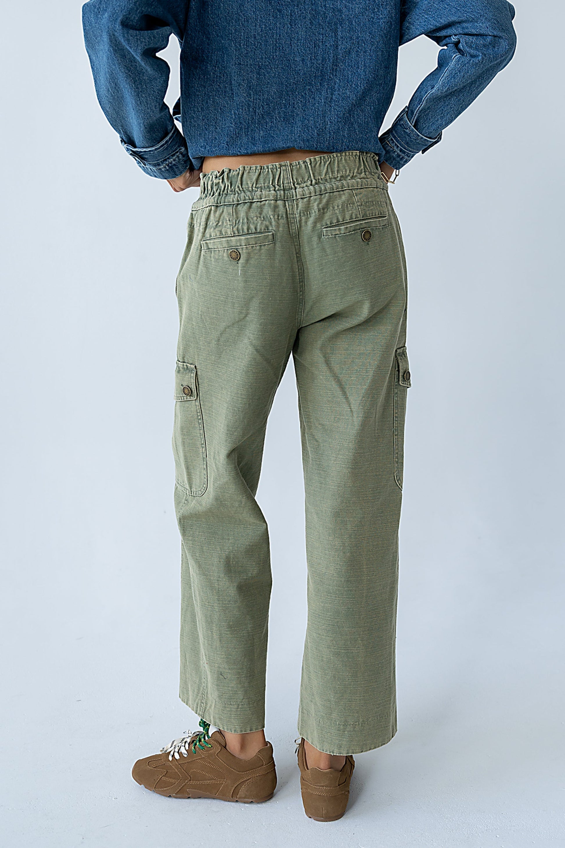 Kirsty Straight Leg Pants in Green