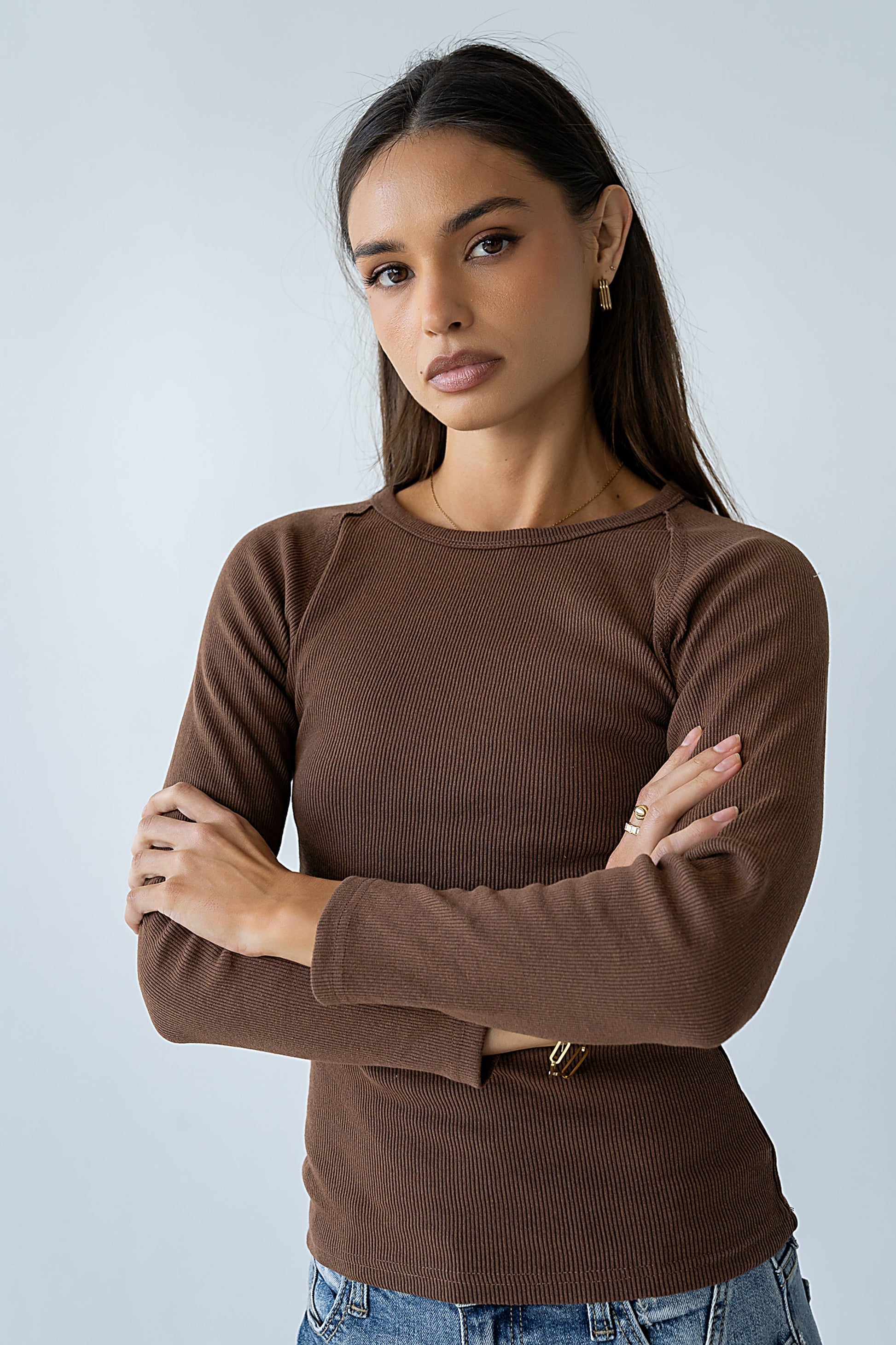 Cameron Top in Brown