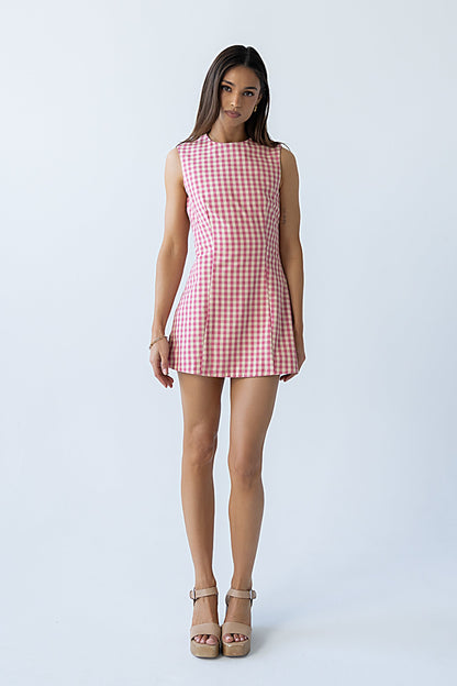 Brecken Gingham Mini Dress - FINAL SALE