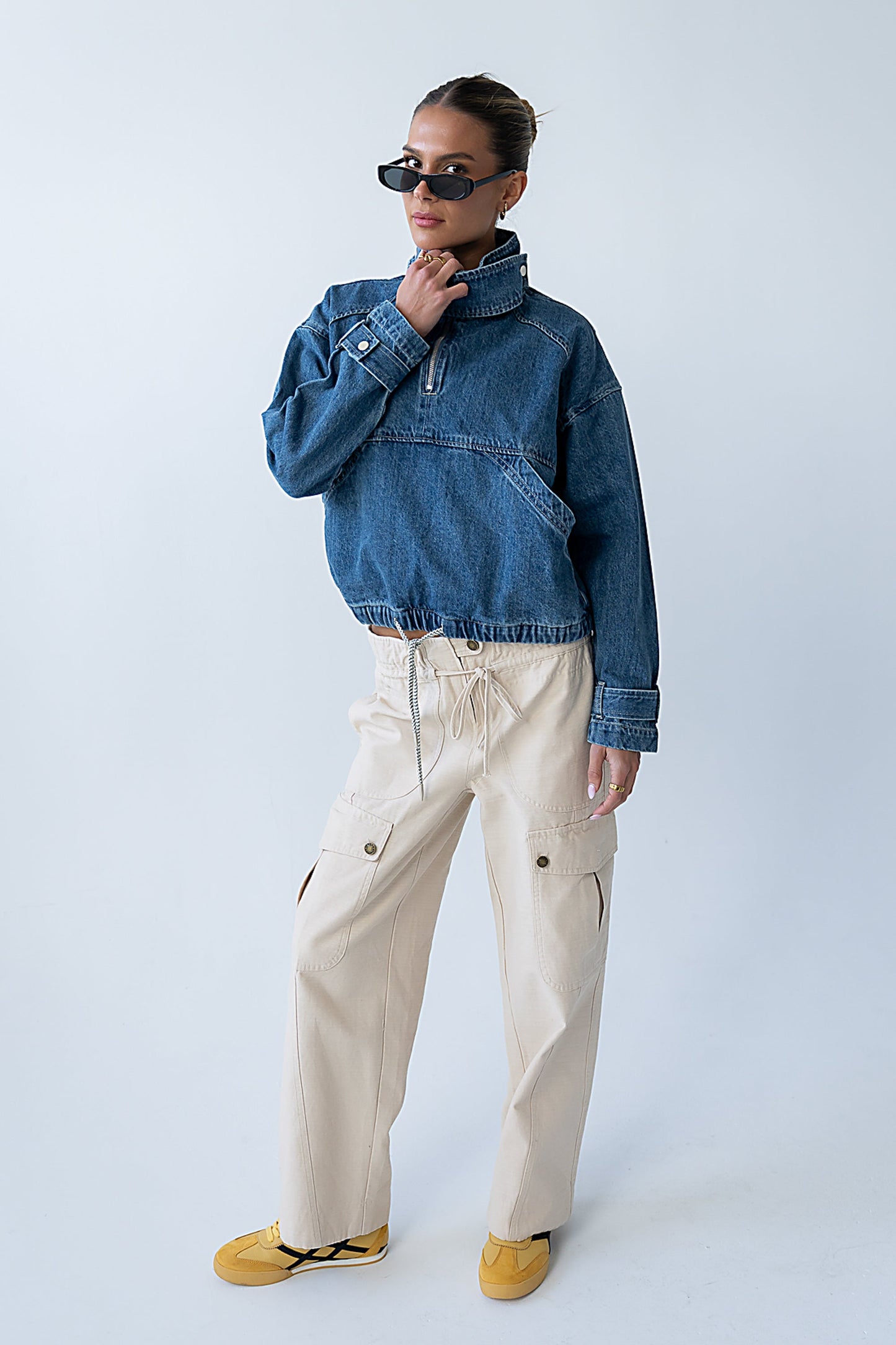 Kirsty Straight Leg Pants in Bone