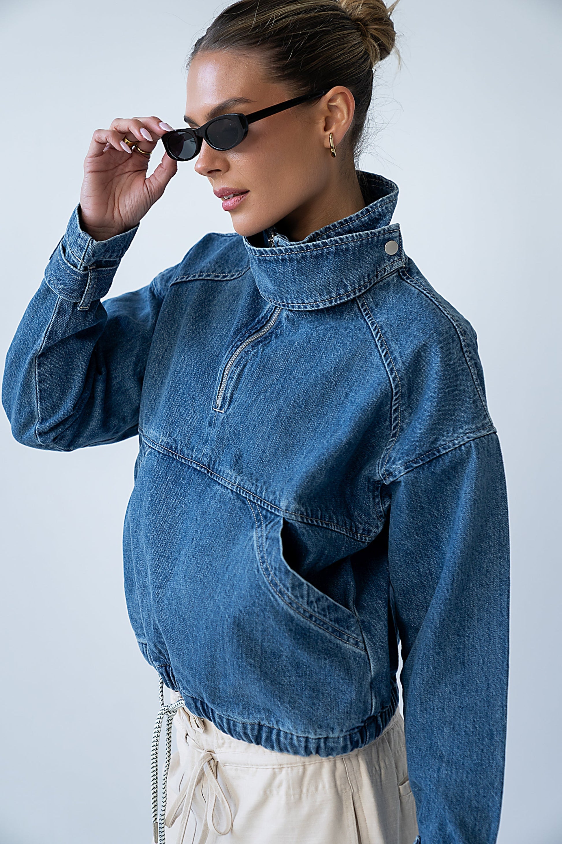 Regina Denim Jacket in Medium Wash