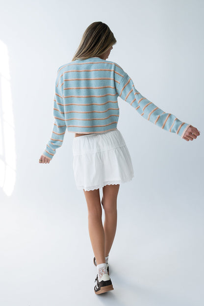 Brandi Embroidered Mini Skirt