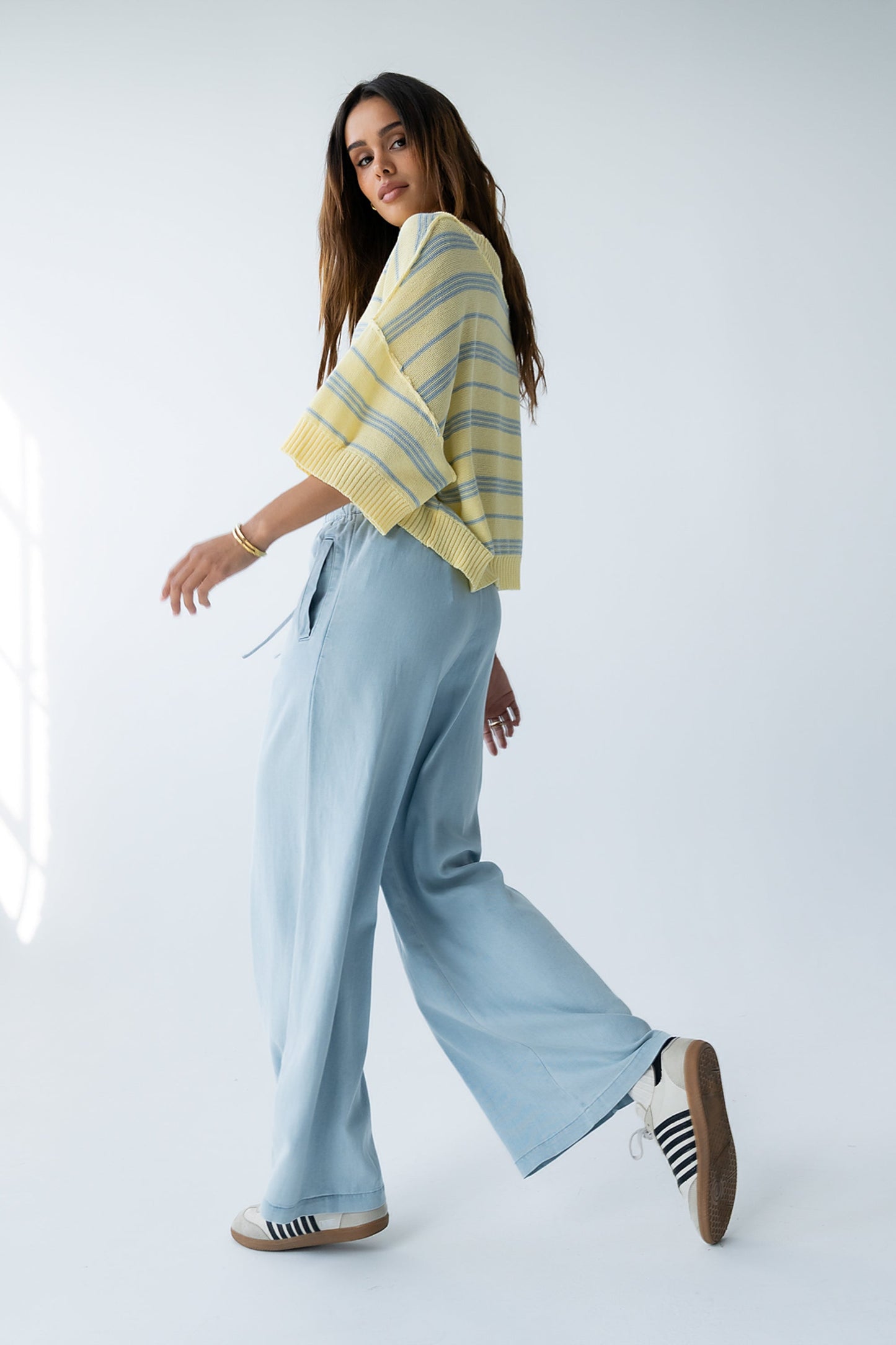 Katelyn Cropped Sweater Tee