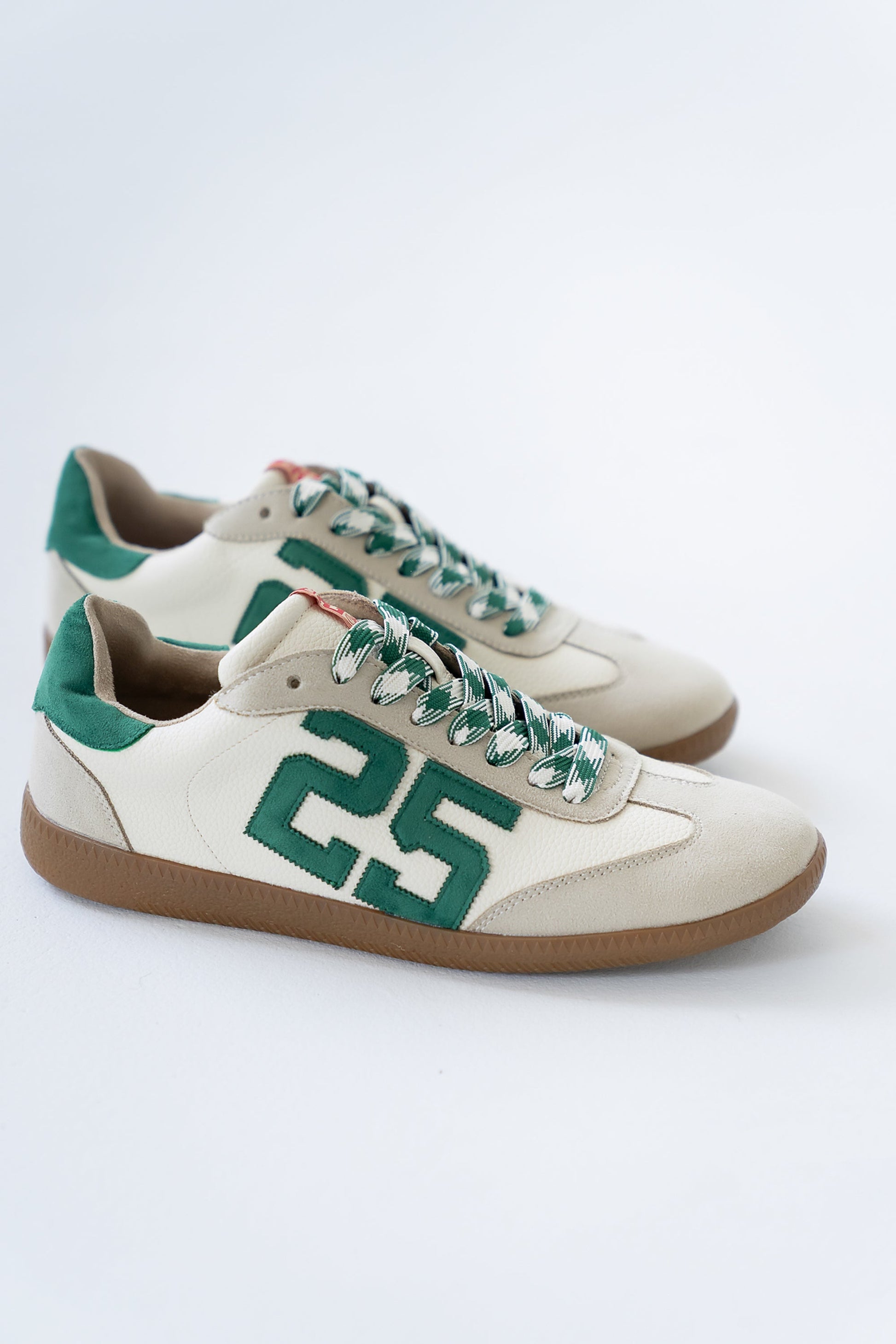 Kelly Retro Sneakers in Green-White
