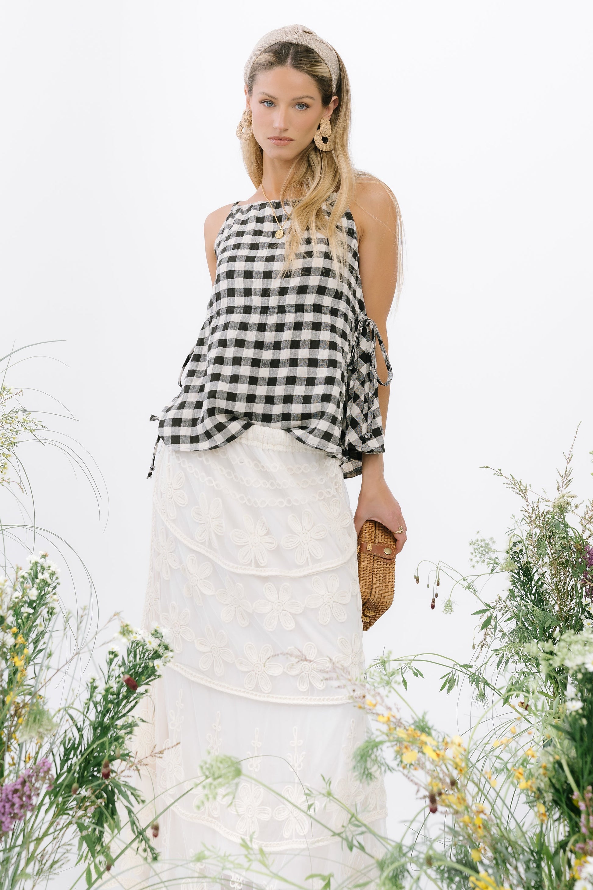 Lily Gingham Tank Top