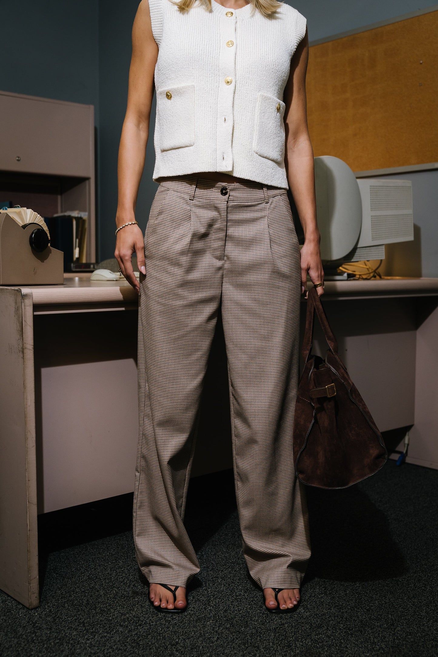 Marcie Houndstooth Pants