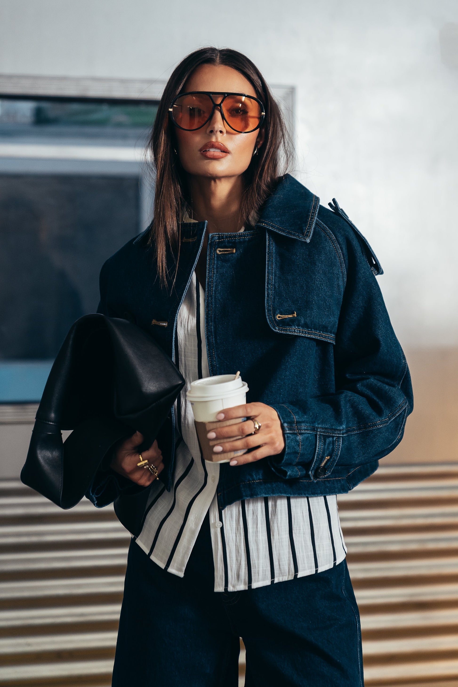 Sally Cropped Trench Coat