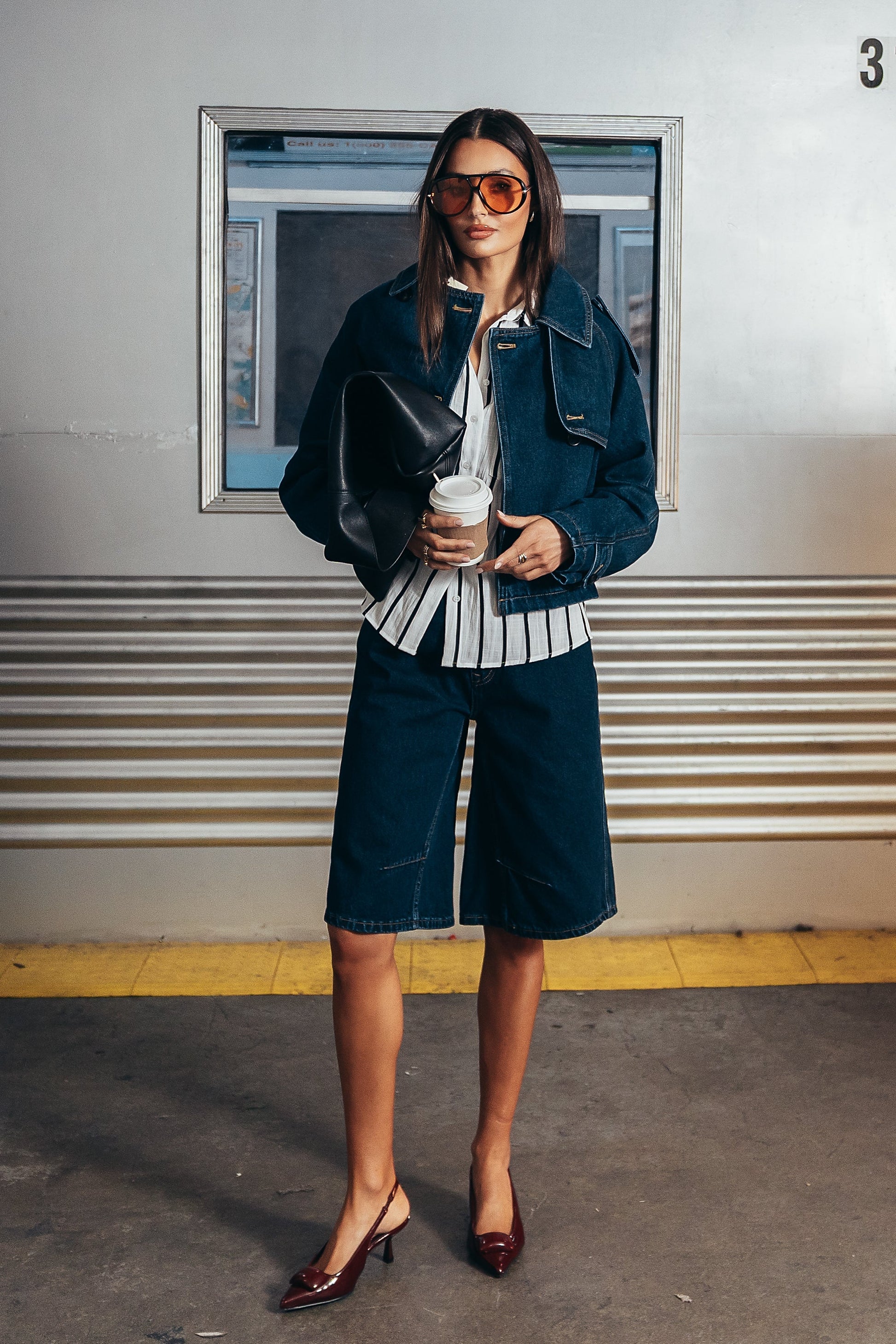 Sally Cropped Trench Coat