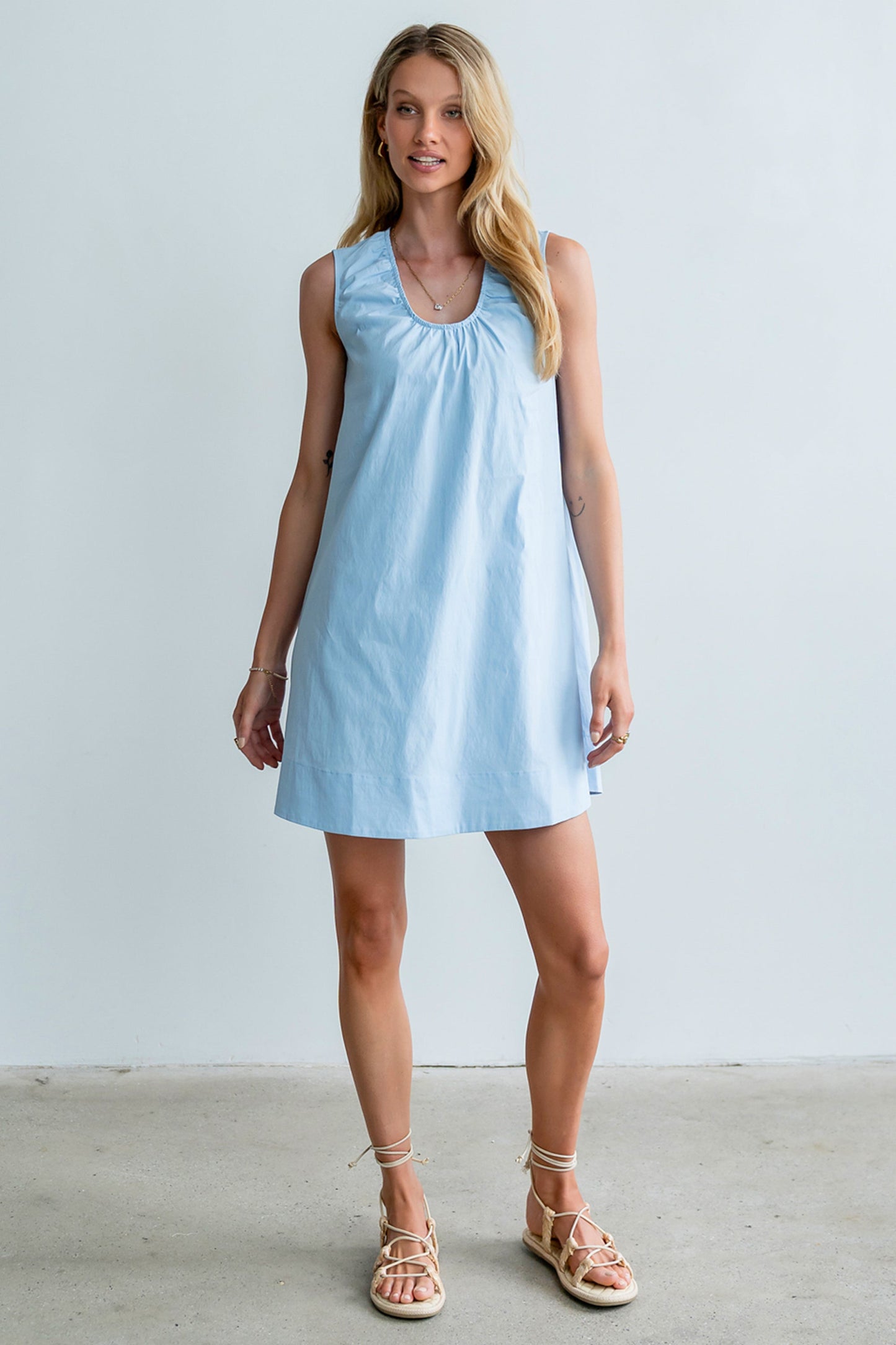 Luka Mini Dress in Blue