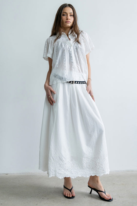 Tina Sheer Button Up