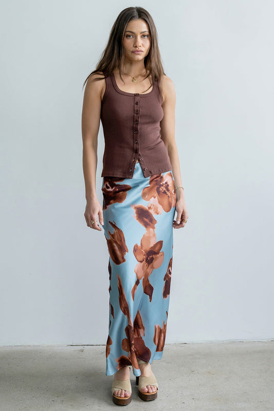 Kenya Satin Maxi Skirt