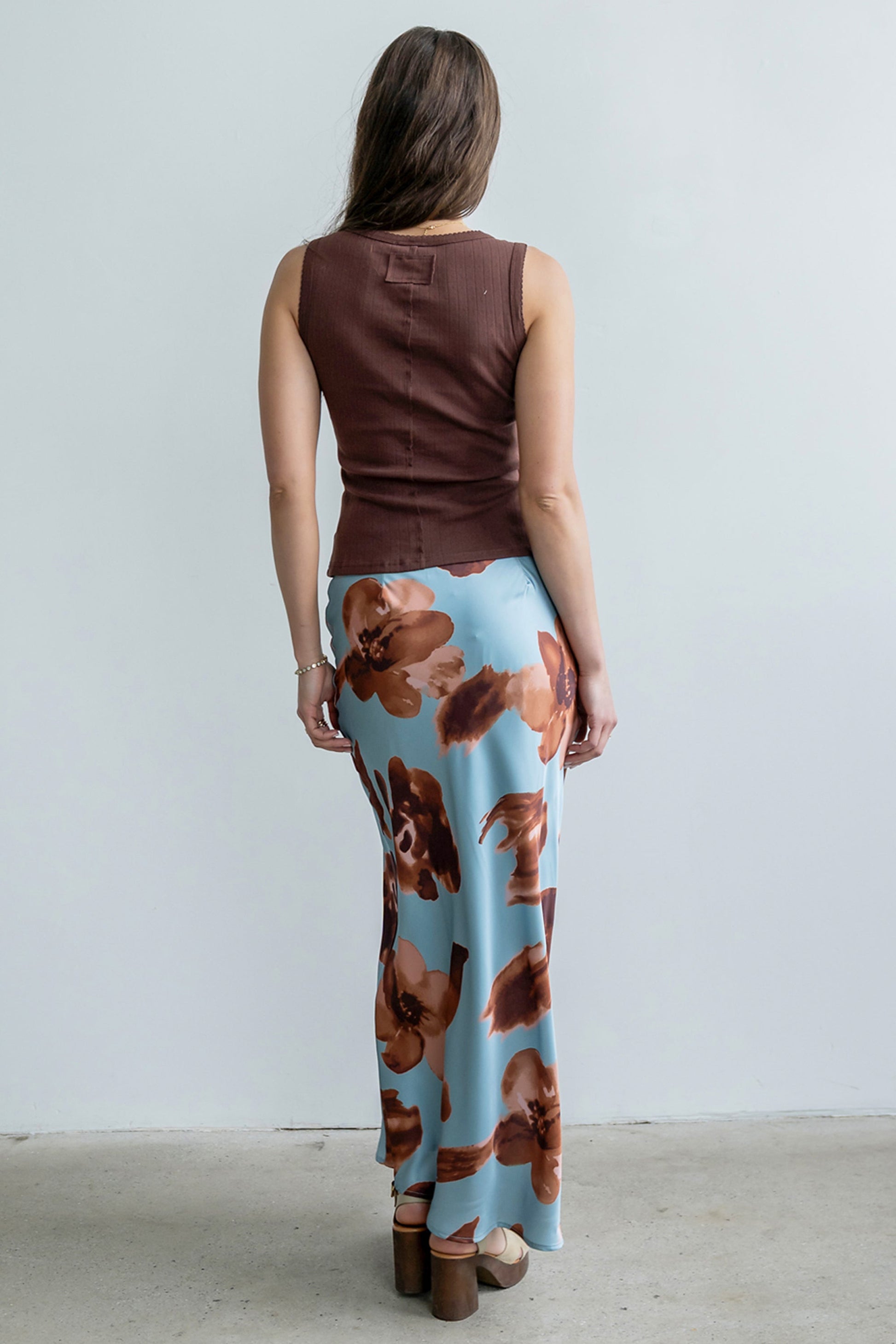 Kenya Satin Maxi Skirt