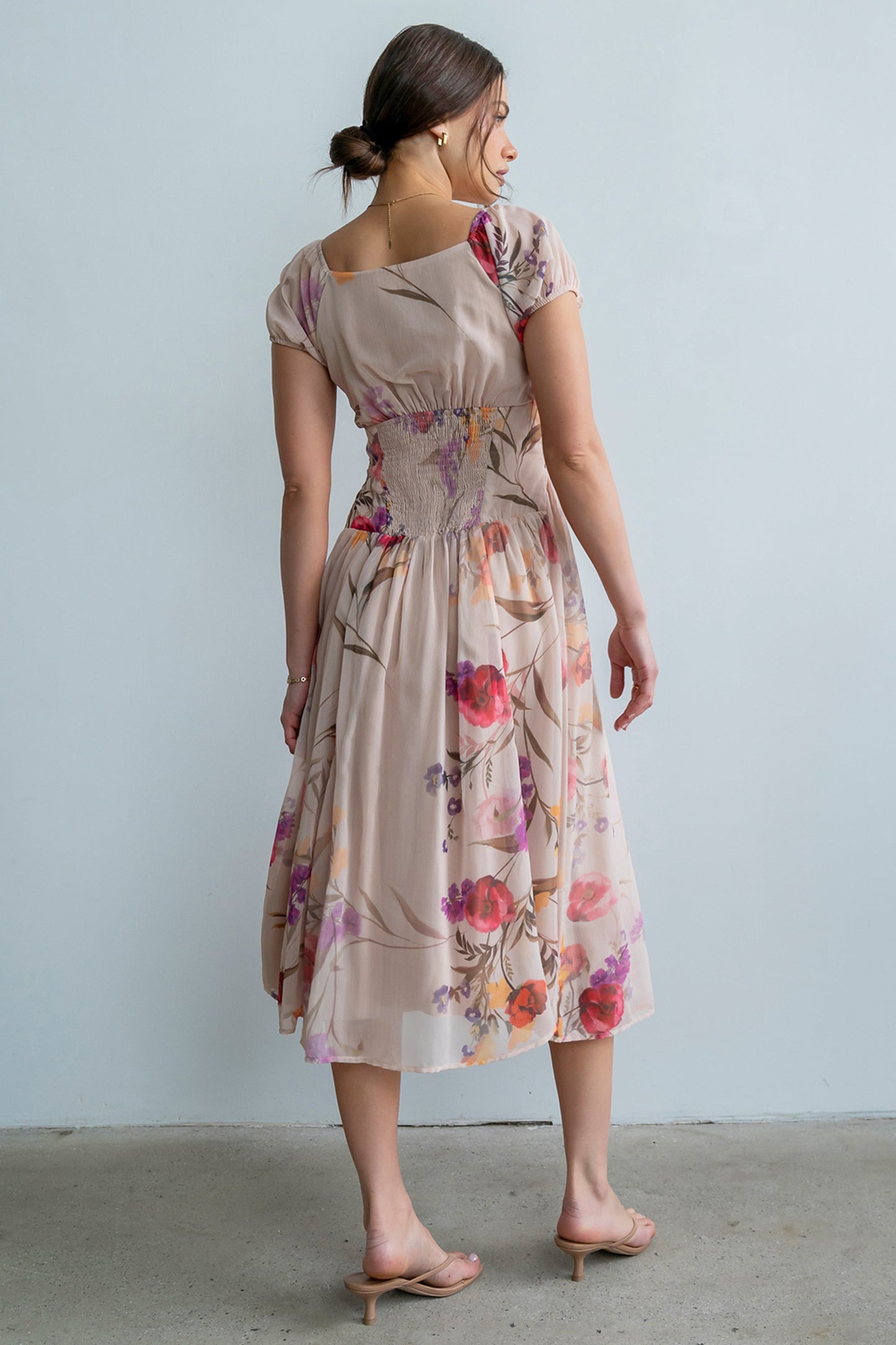 Carly Floral Midi Dress