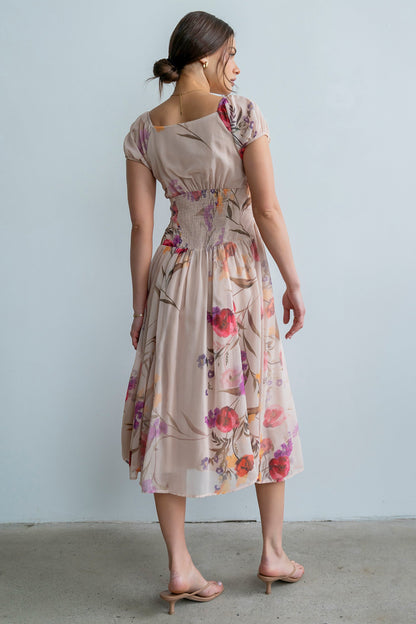 Carly Floral Midi Dress