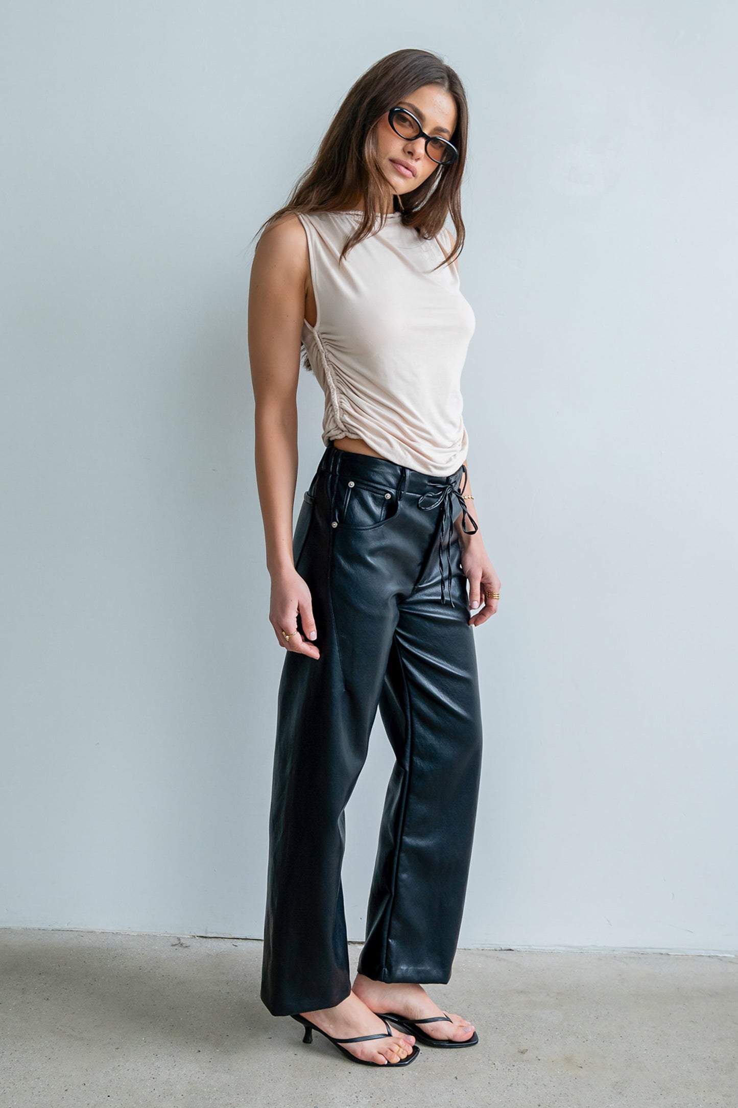 Maia Braided Top in Bone