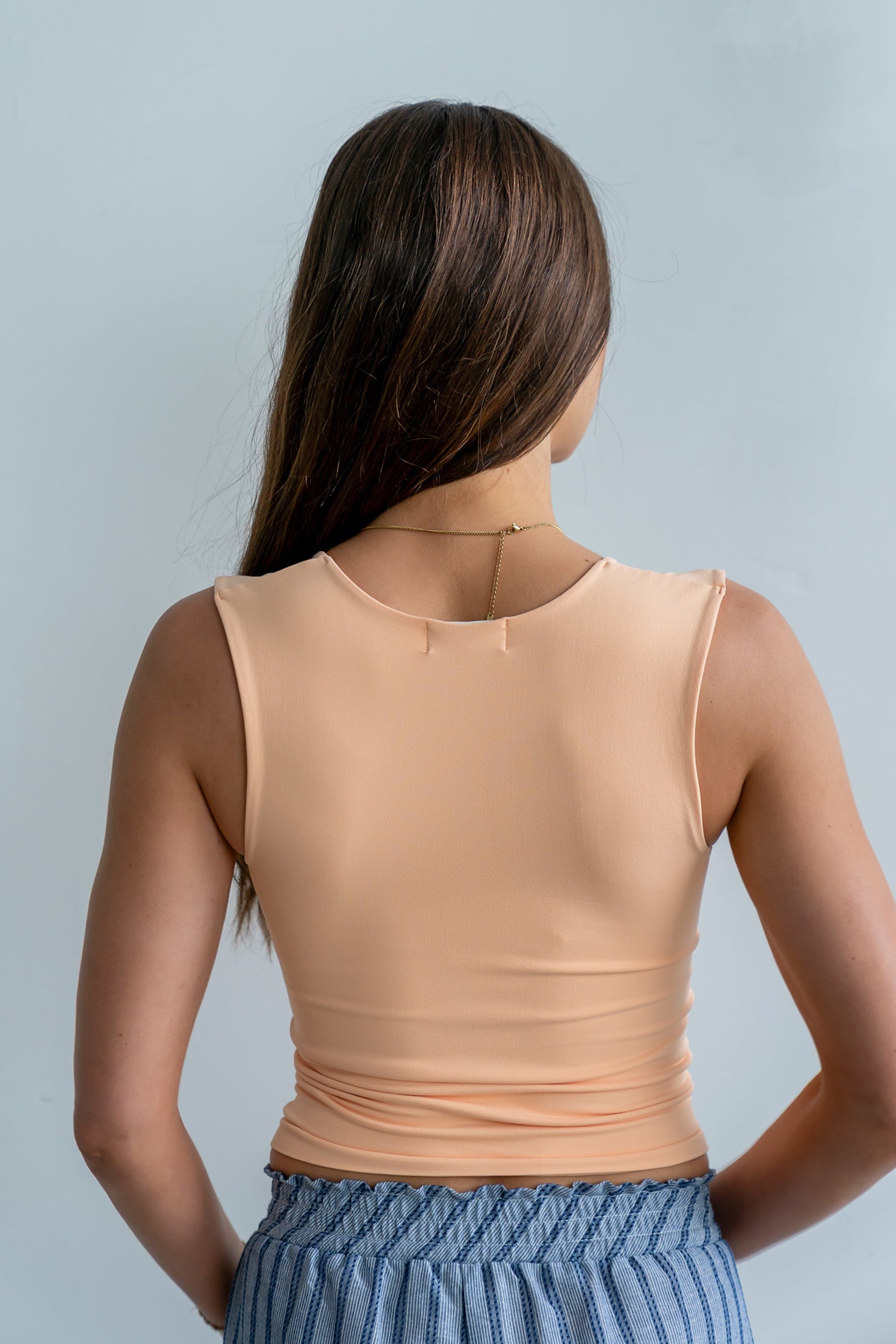 Millie Tank Top in Peach