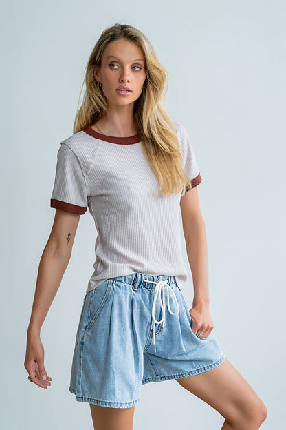 Franky Waffle Knit Top