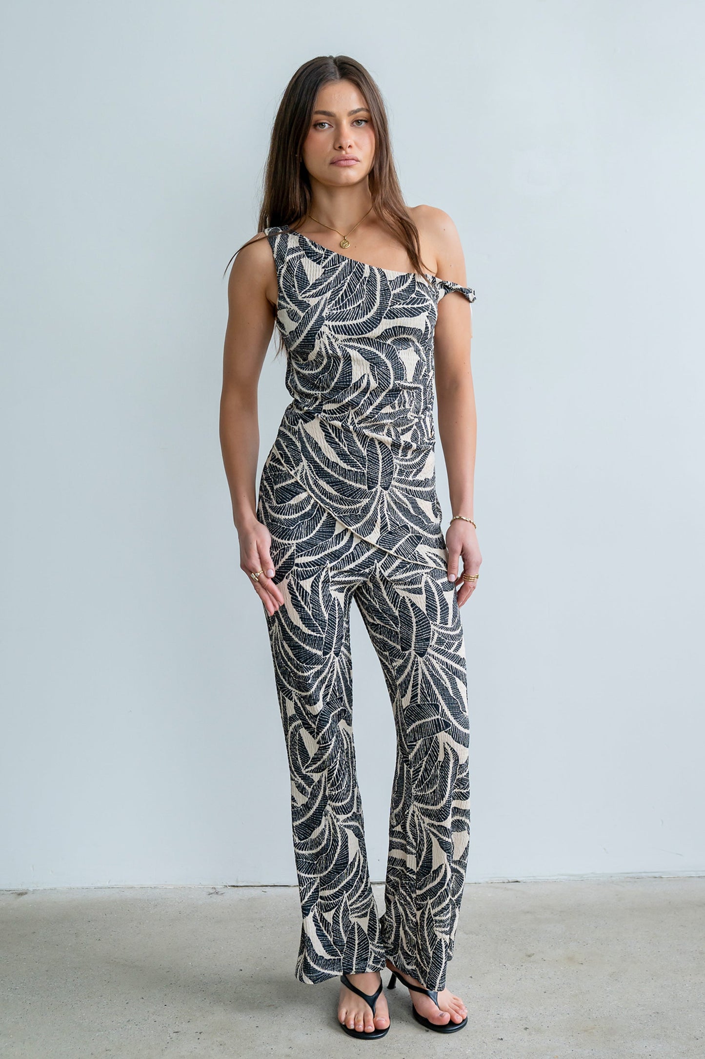 Minnie Abstract Wide Leg Pants