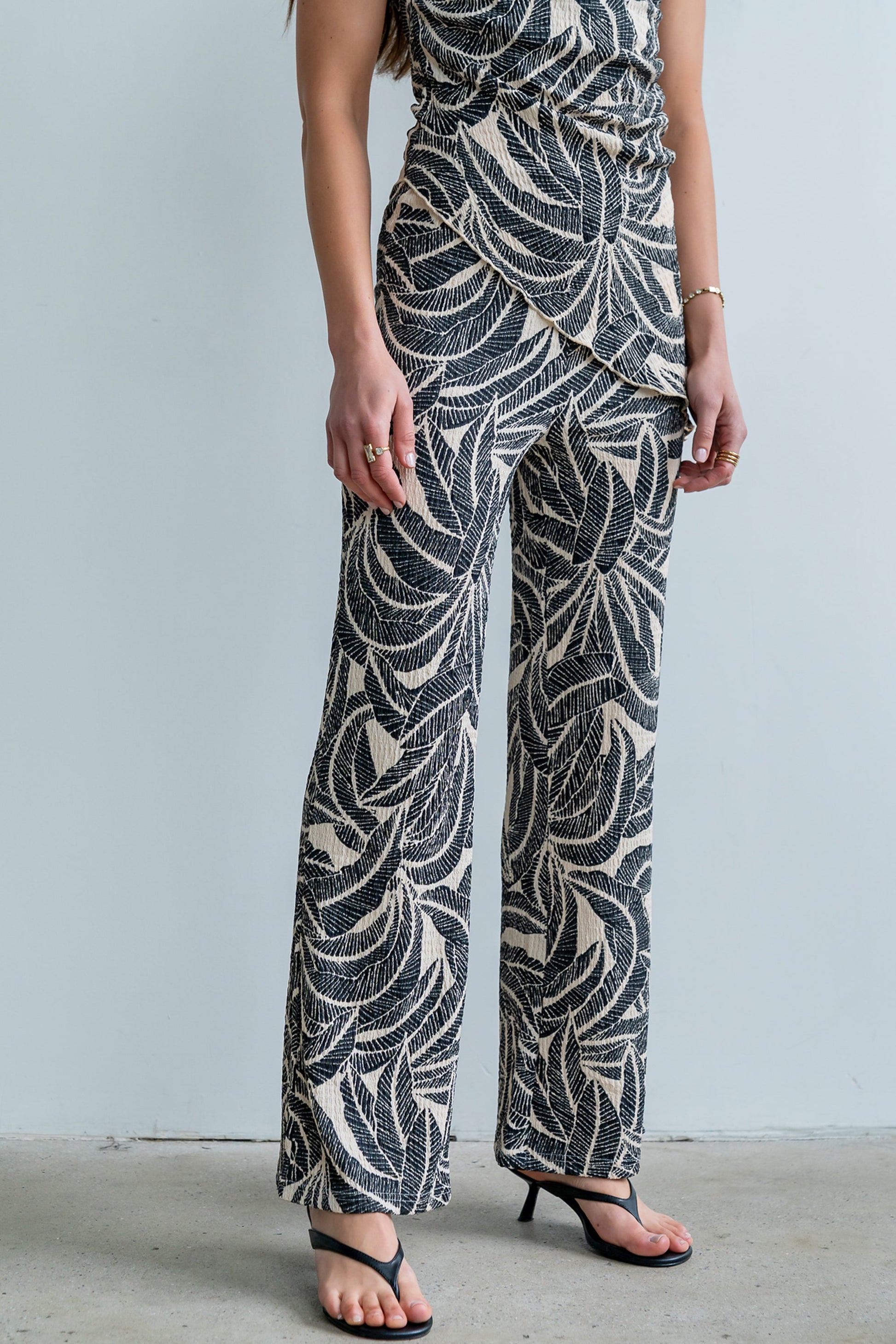 Minnie Abstract Wide Leg Pants