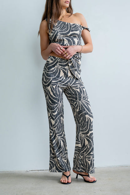 Minnie Abstract Wide Leg Pants