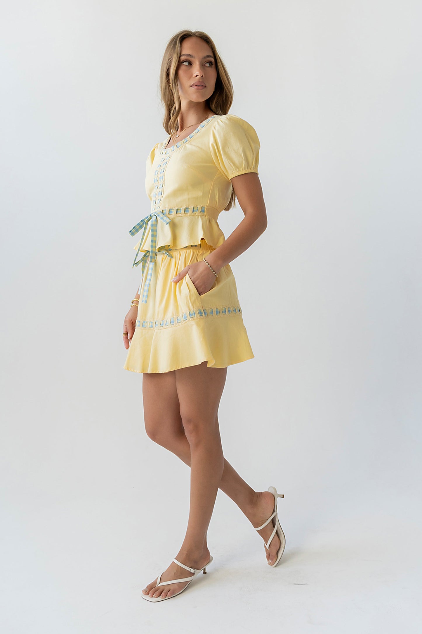 Wesley Baby Doll Top in Yellow