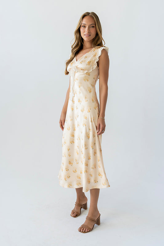 Tracey Maxi Dress in Yellow