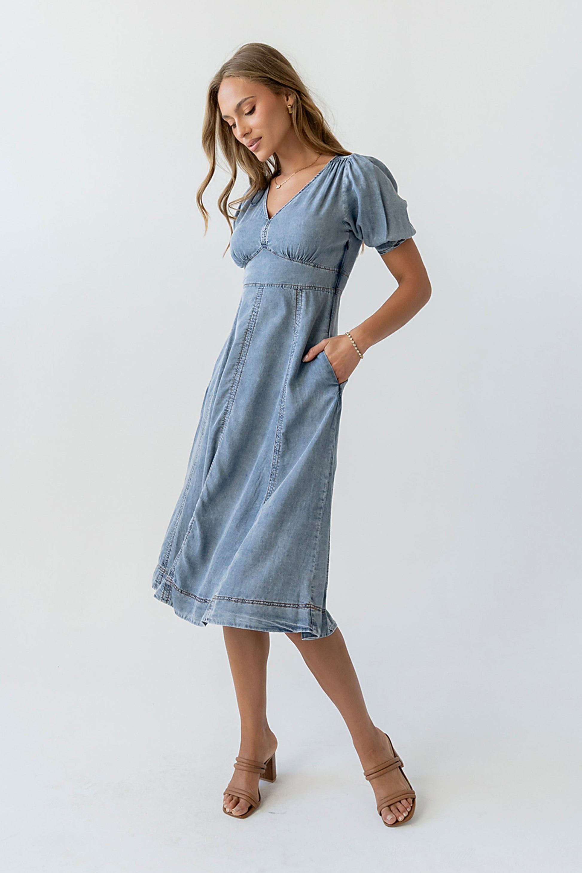 Andie Denim Midi Dress