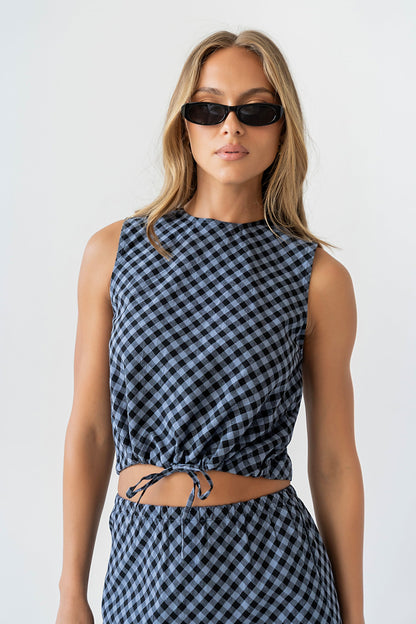 Baylor Plaid Tank