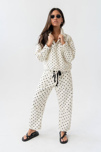 Priya Polka Dot Barrel Jeans