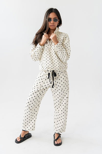 Priya Polka Dot Barrel Jeans