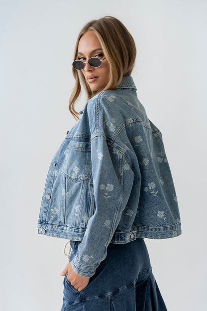 Carla Floral Denim Jacket