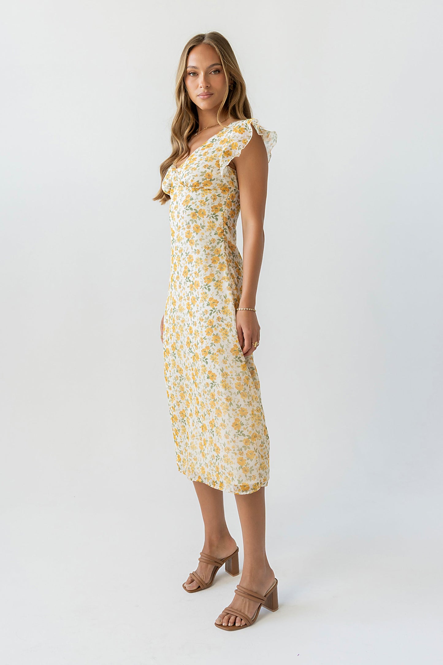 Avery Floral Midi Dress