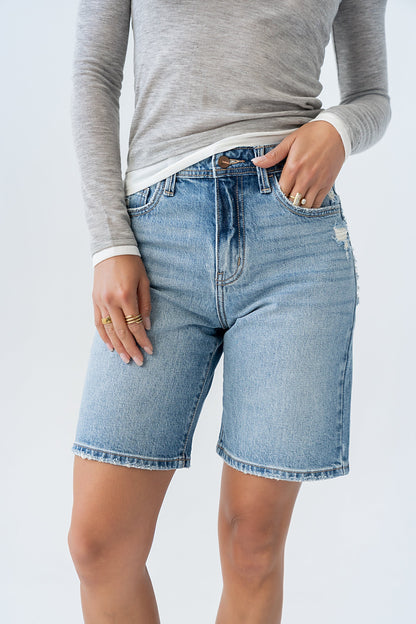 Danika Denim Bermuda Shorts