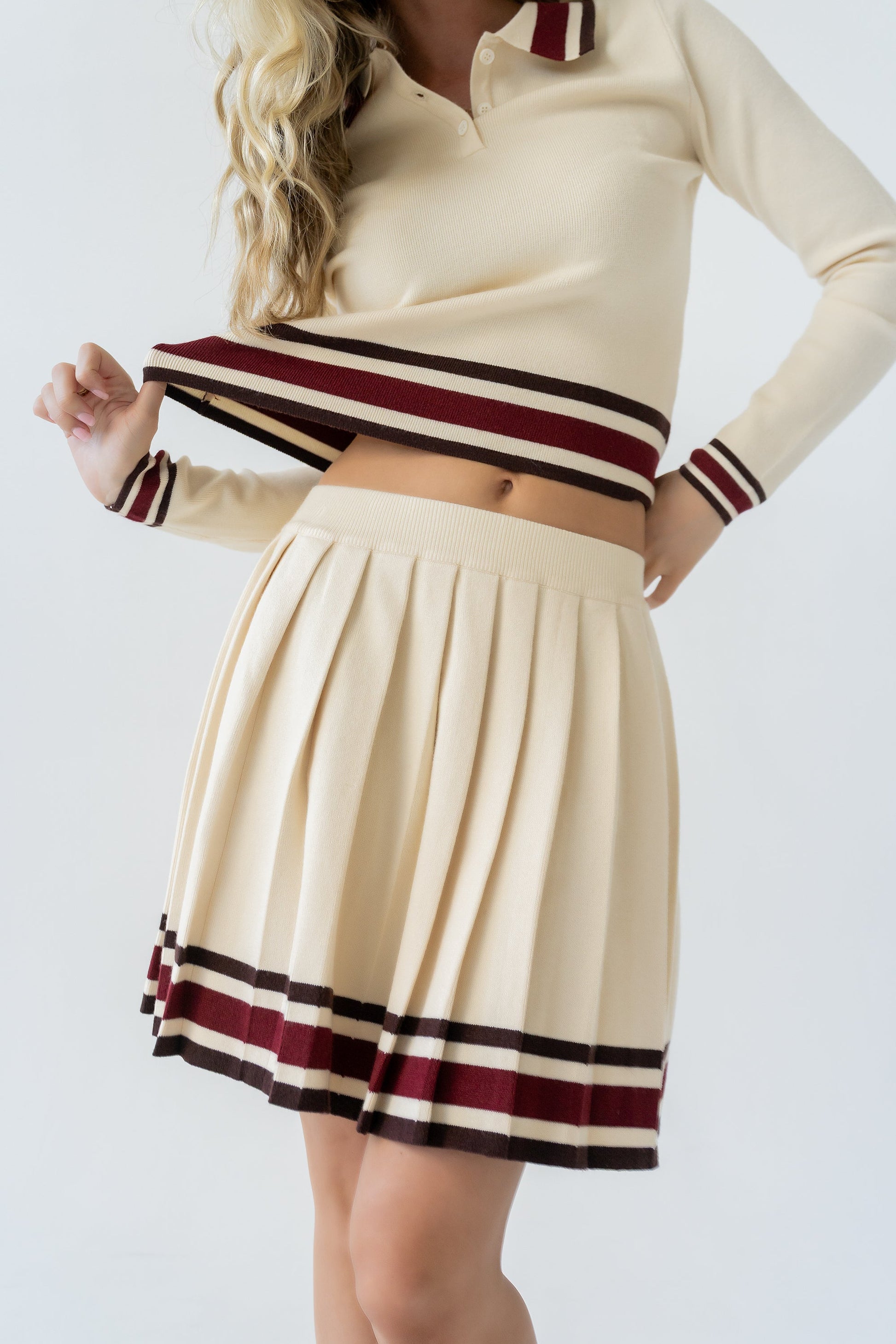 Brandie Striped Mini Skirt