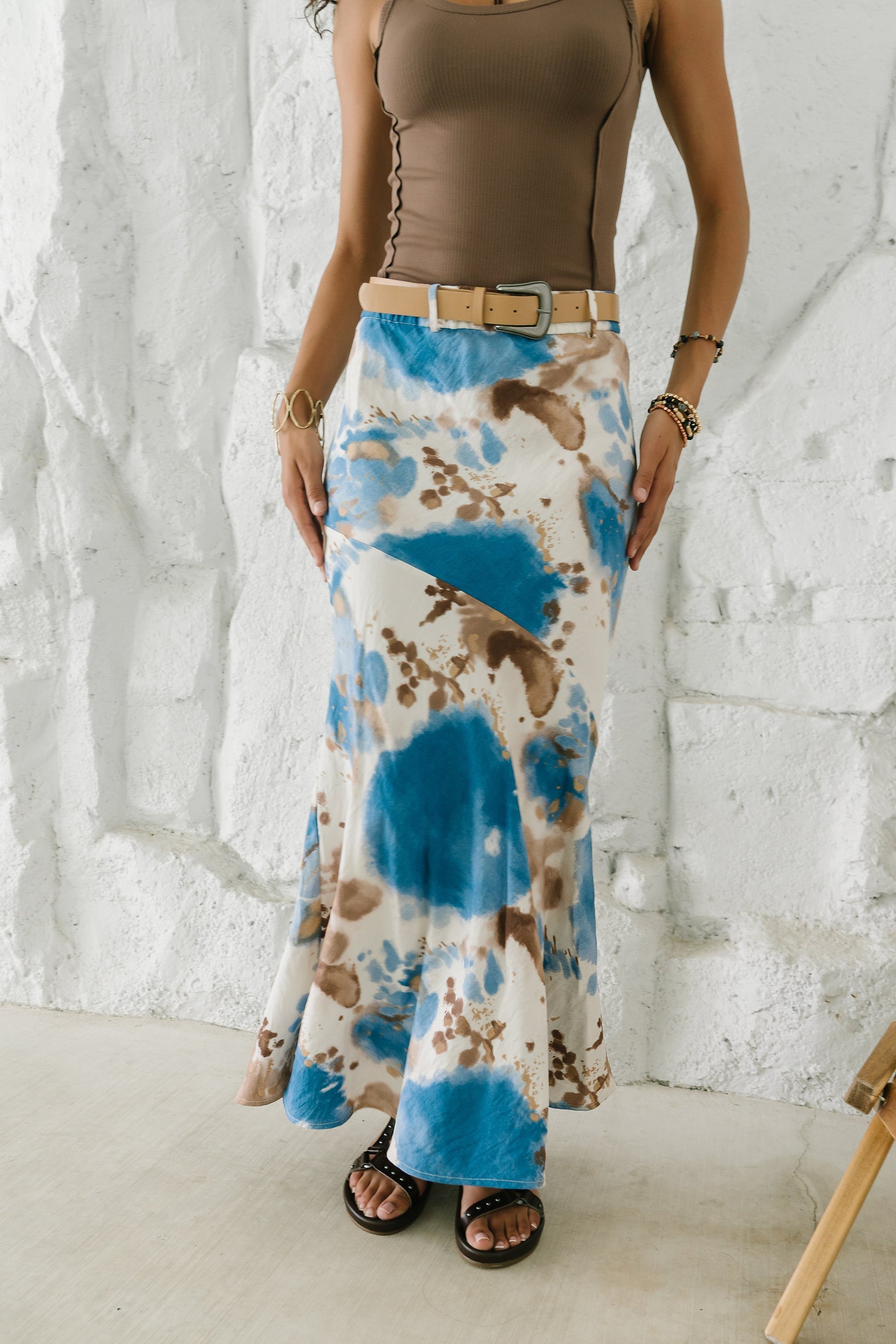 Jojo Watercolor Maxi Skirt