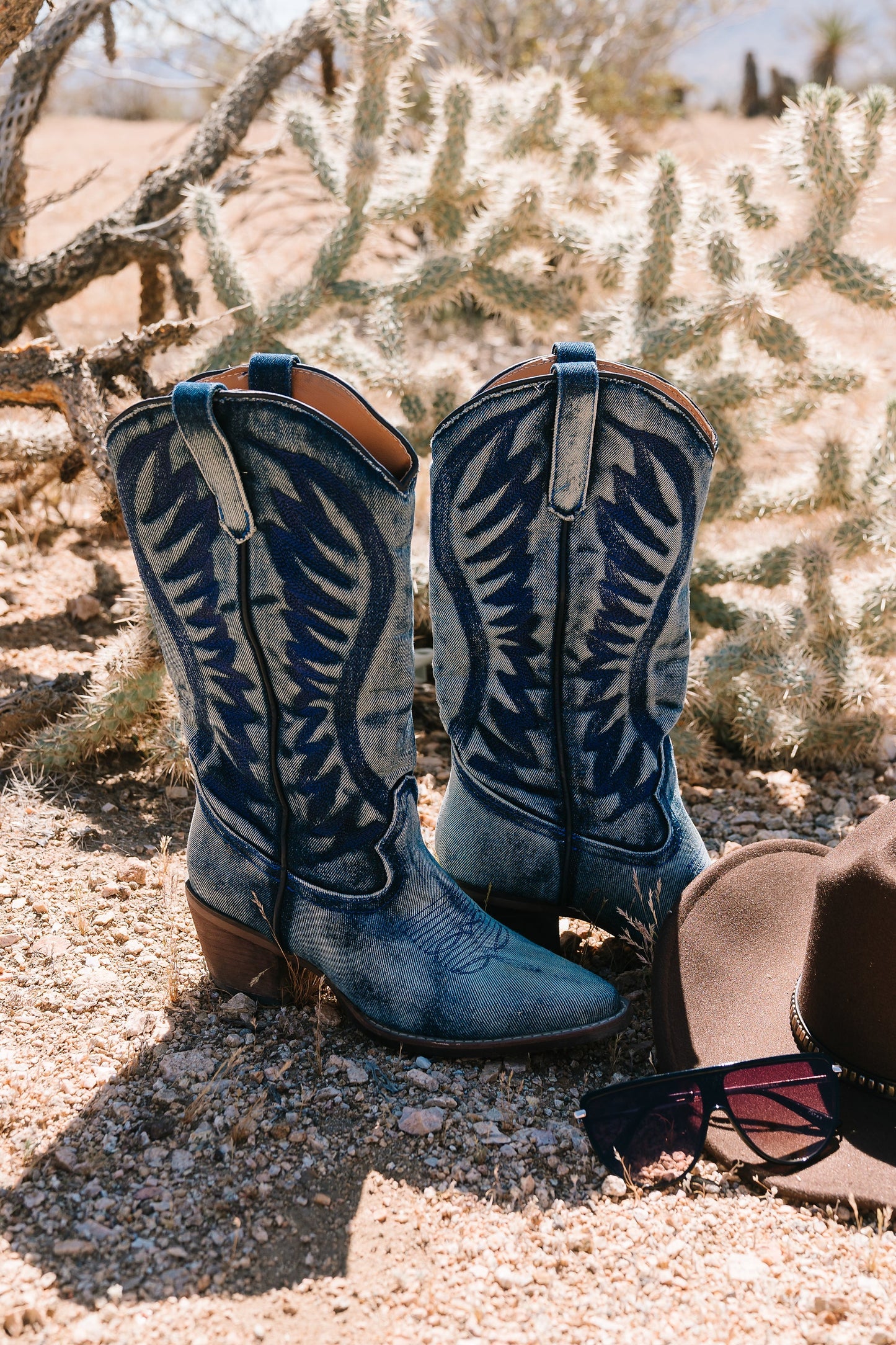 Steve Madden Albany Boots in Denim