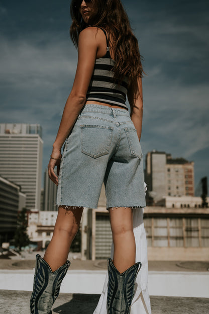 Dylan Two-Toned Bermuda Shorts