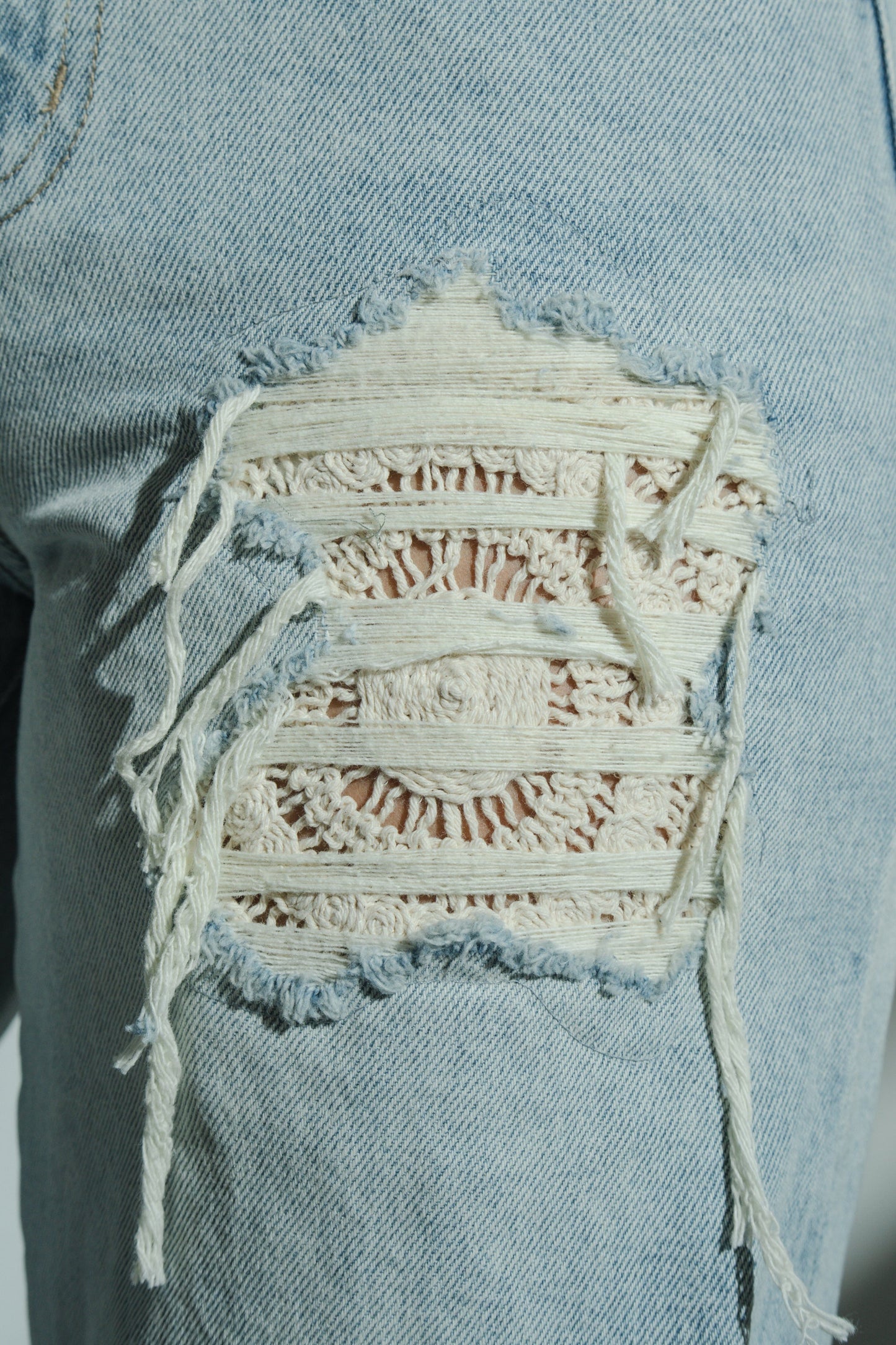 Cashe Distressed Bermuda Shorts