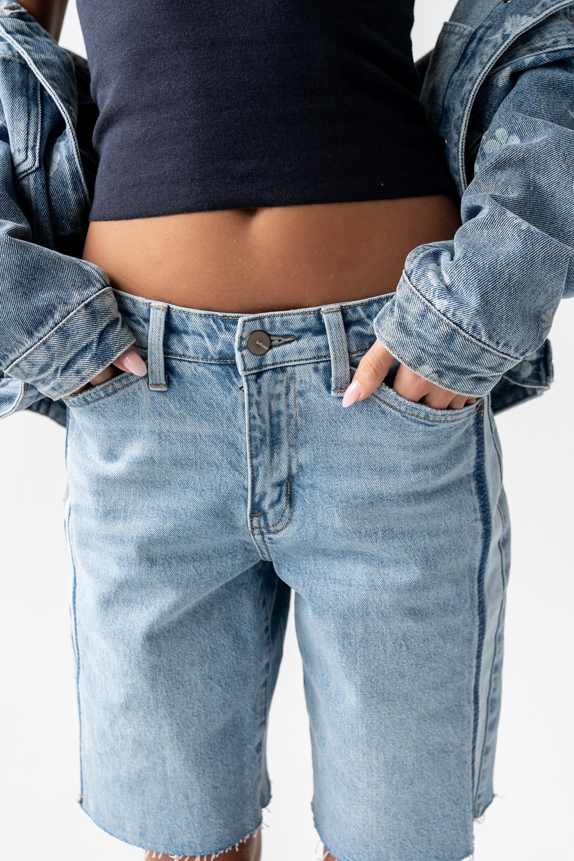 Dylan Two-Toned Bermuda Shorts