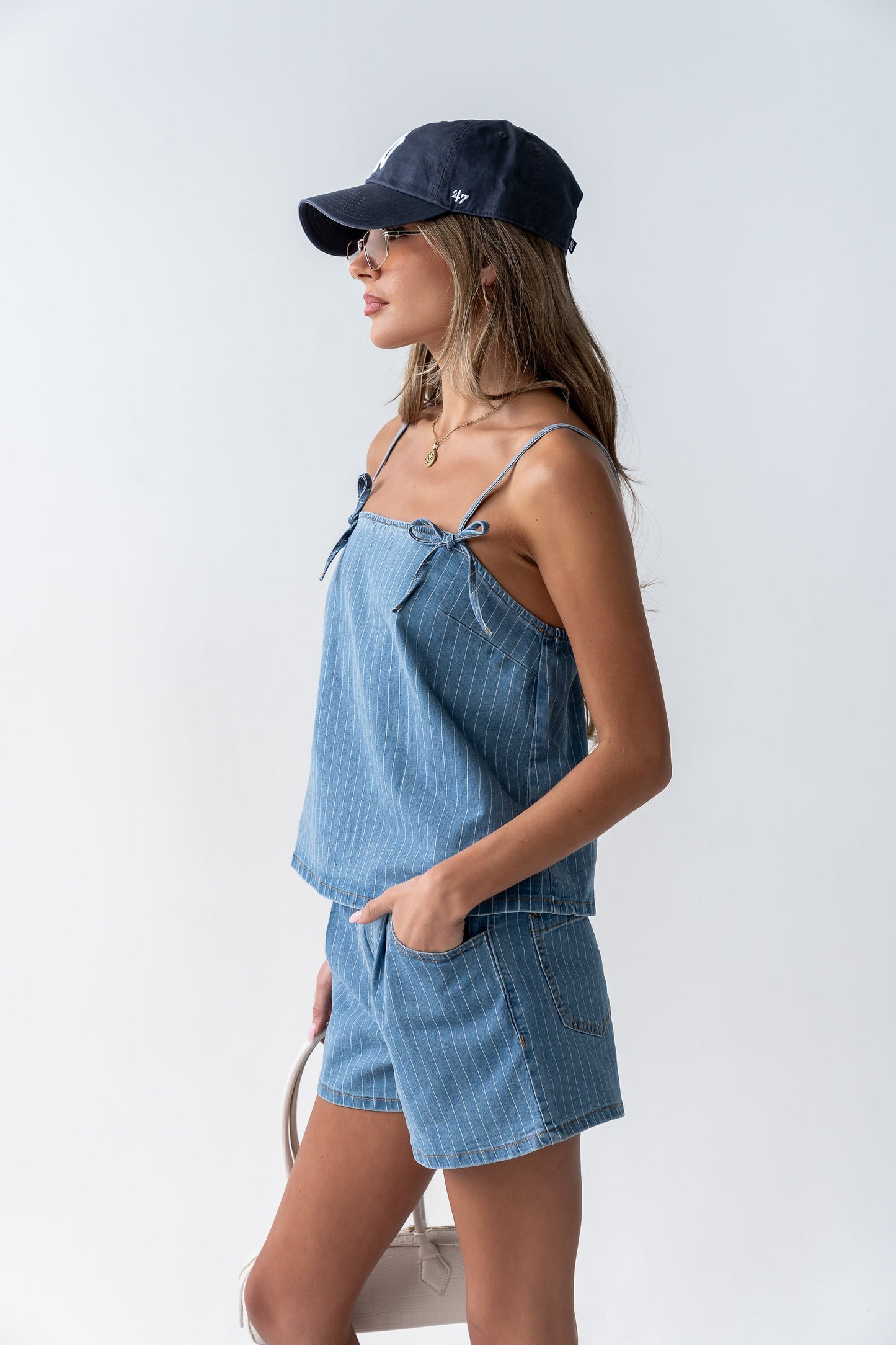 Marline Pinstripe Shorts