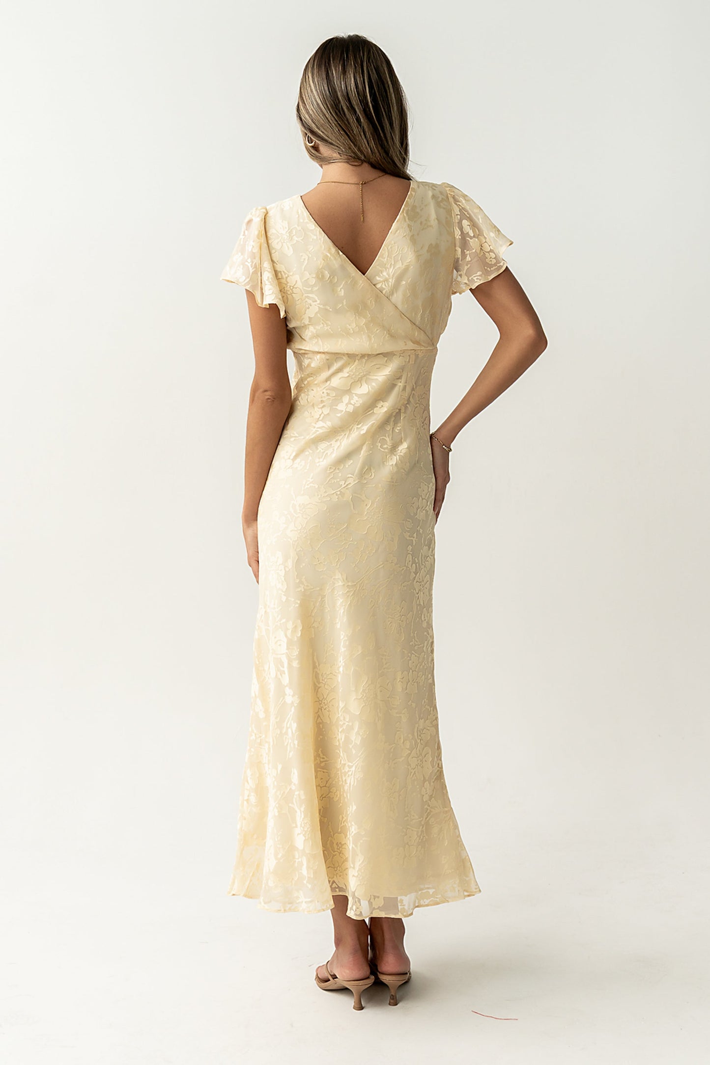 Ashtin Floral Maxi Dress in Yellow