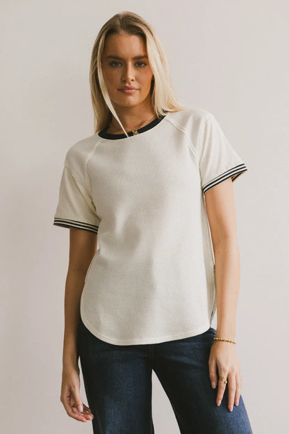 Lacy Waffle Tee - FINAL SALE