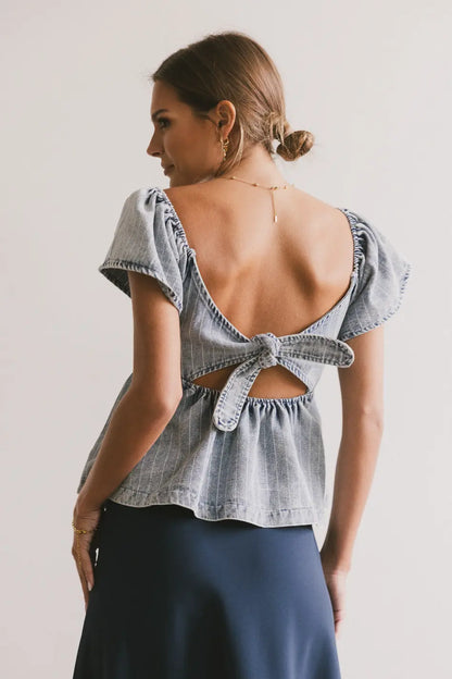 Tierra Denim Blouse - FINAL SALE