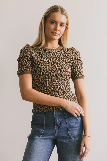 Jolie Leopard Tee - FINAL SALE